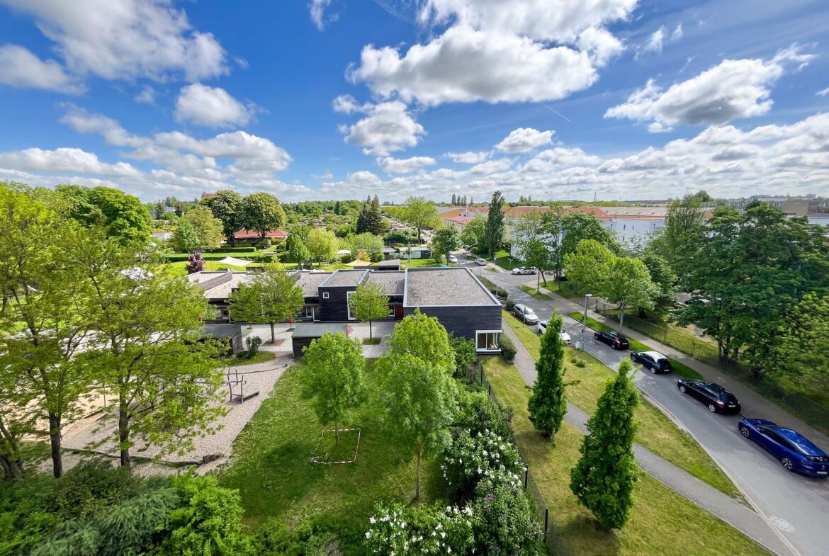 Blick vom Balkon
