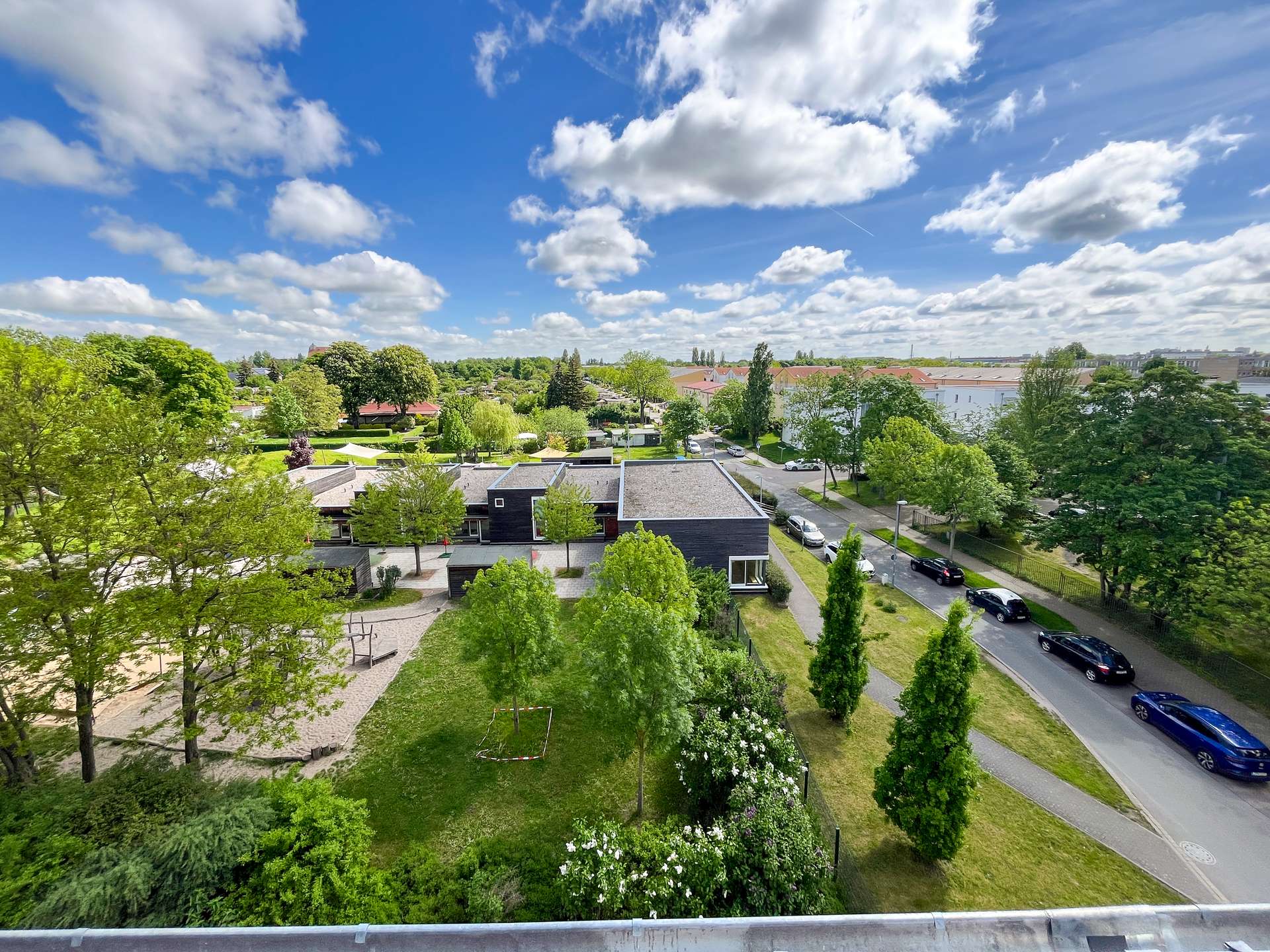 Blick vom Balkon
