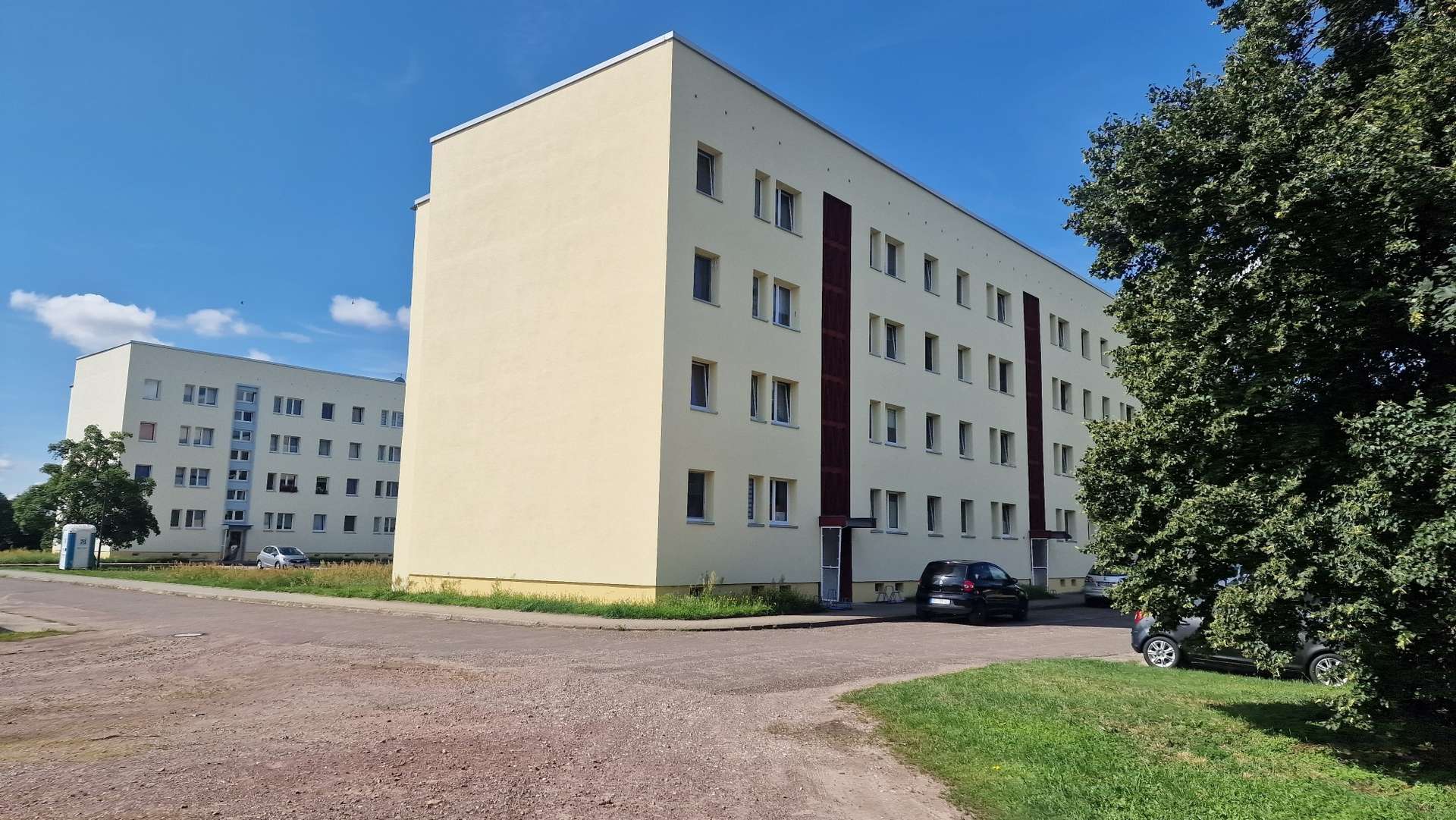 Ansicht beider Mehrfamilienhäuser
