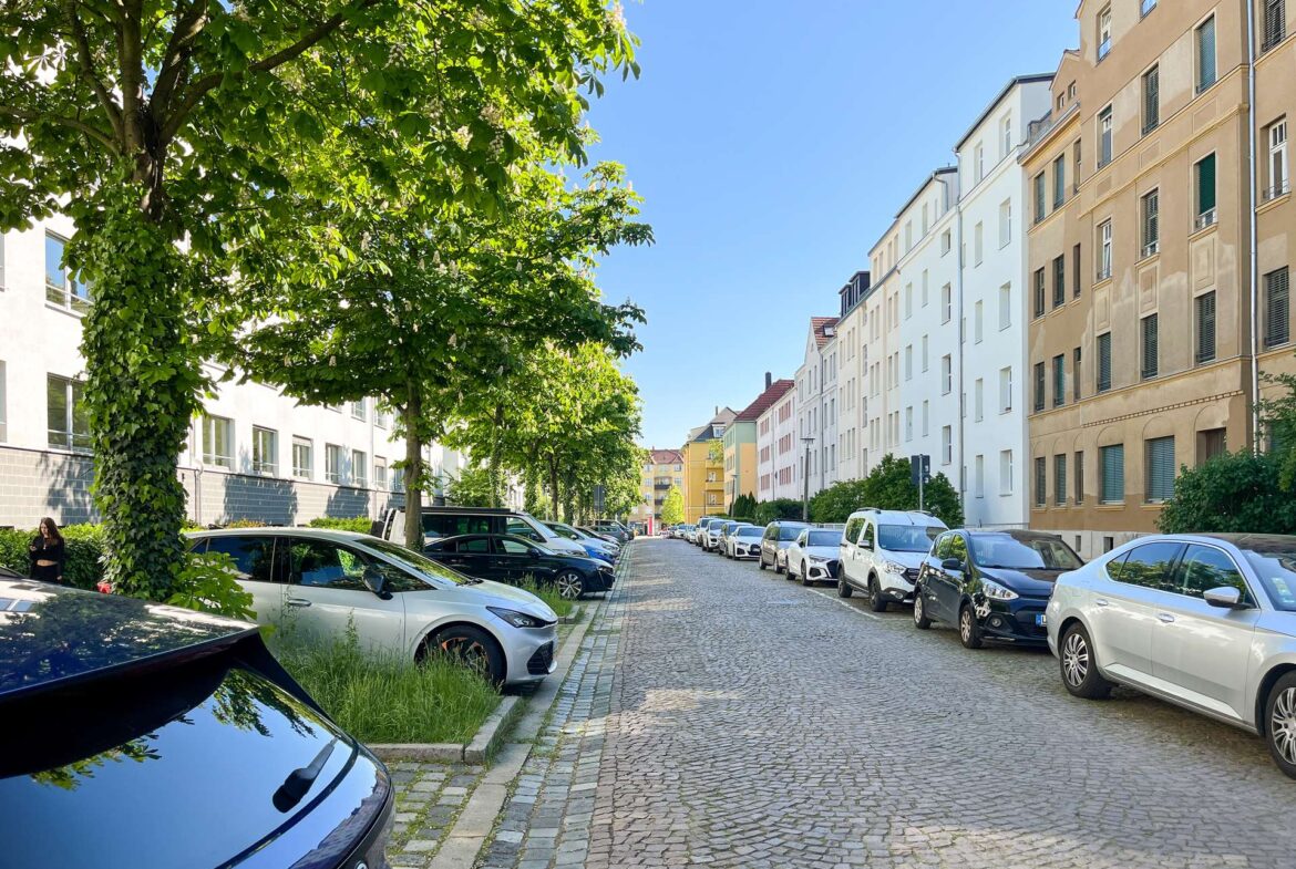 Blick zur Straße