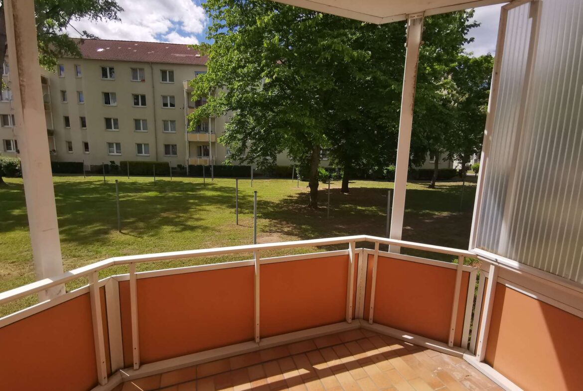 Blick vom Balkon