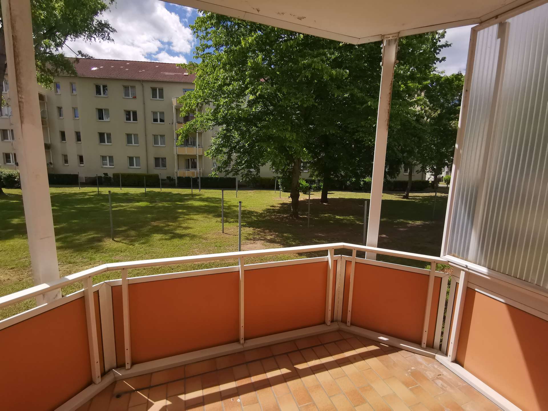 Blick vom Balkon
