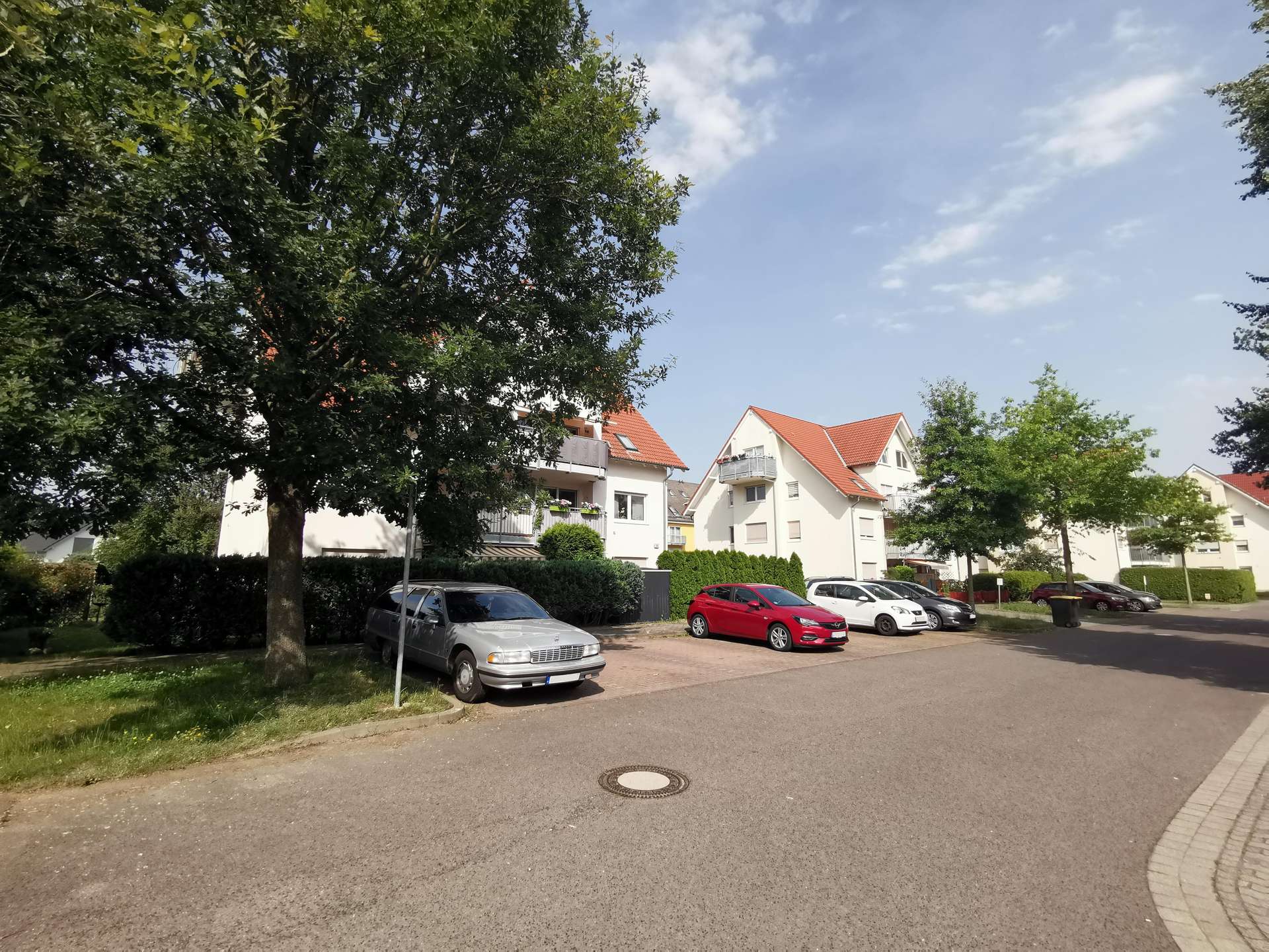 Grünes gepflegtes Umfeld