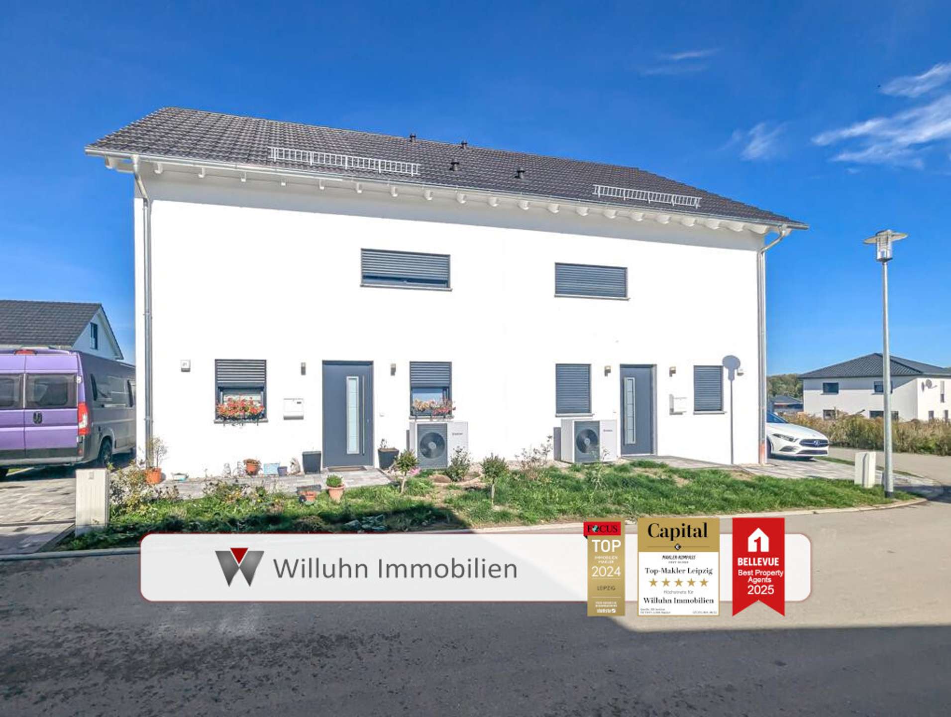 Außenansicht Doppelhaus