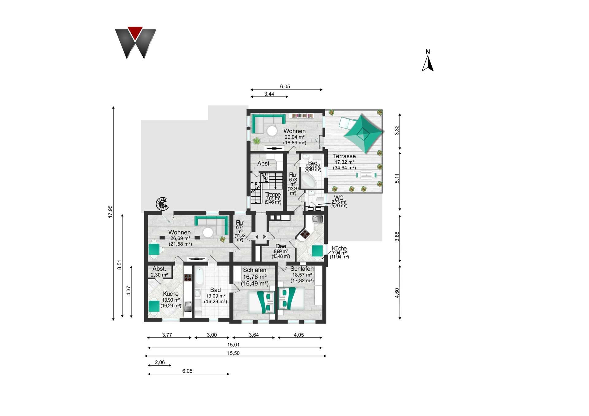 Grundriss 2. OG