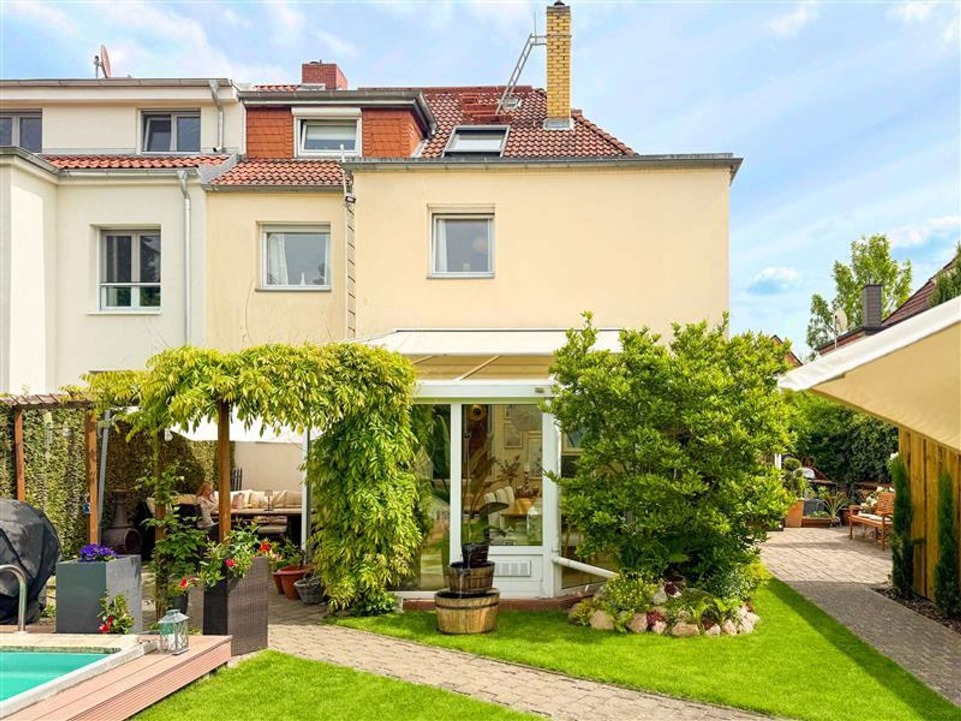 Blick auf das Haus
