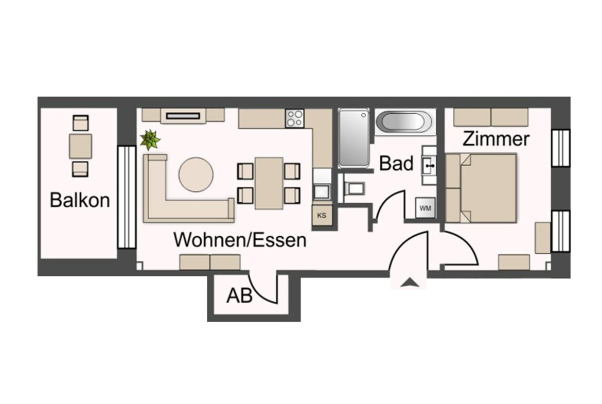 Wohnung 08,13,18 - ca. 57 m²