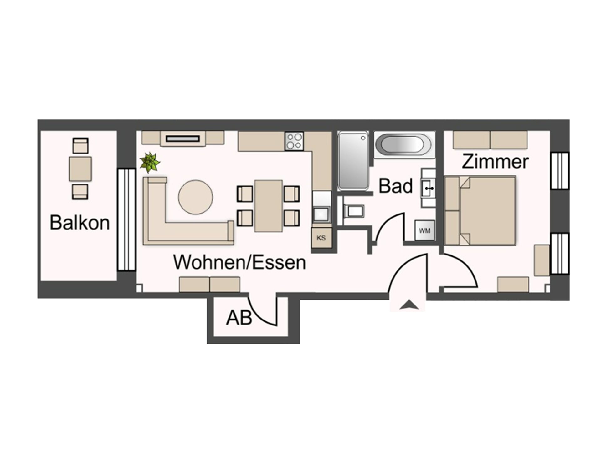Wohnung 08,13,18 - ca. 57 m²