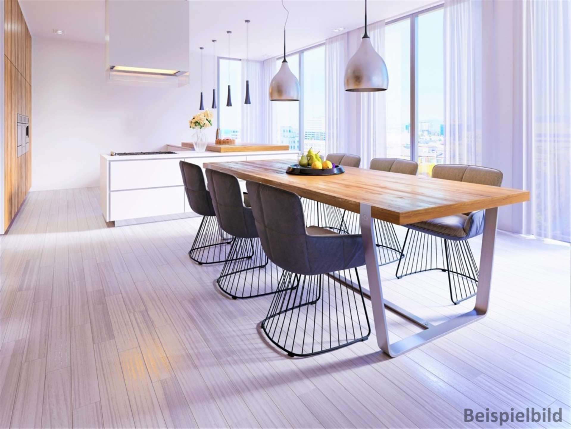 Geräumiges Esszimmer - unverbindliche Visualisierung