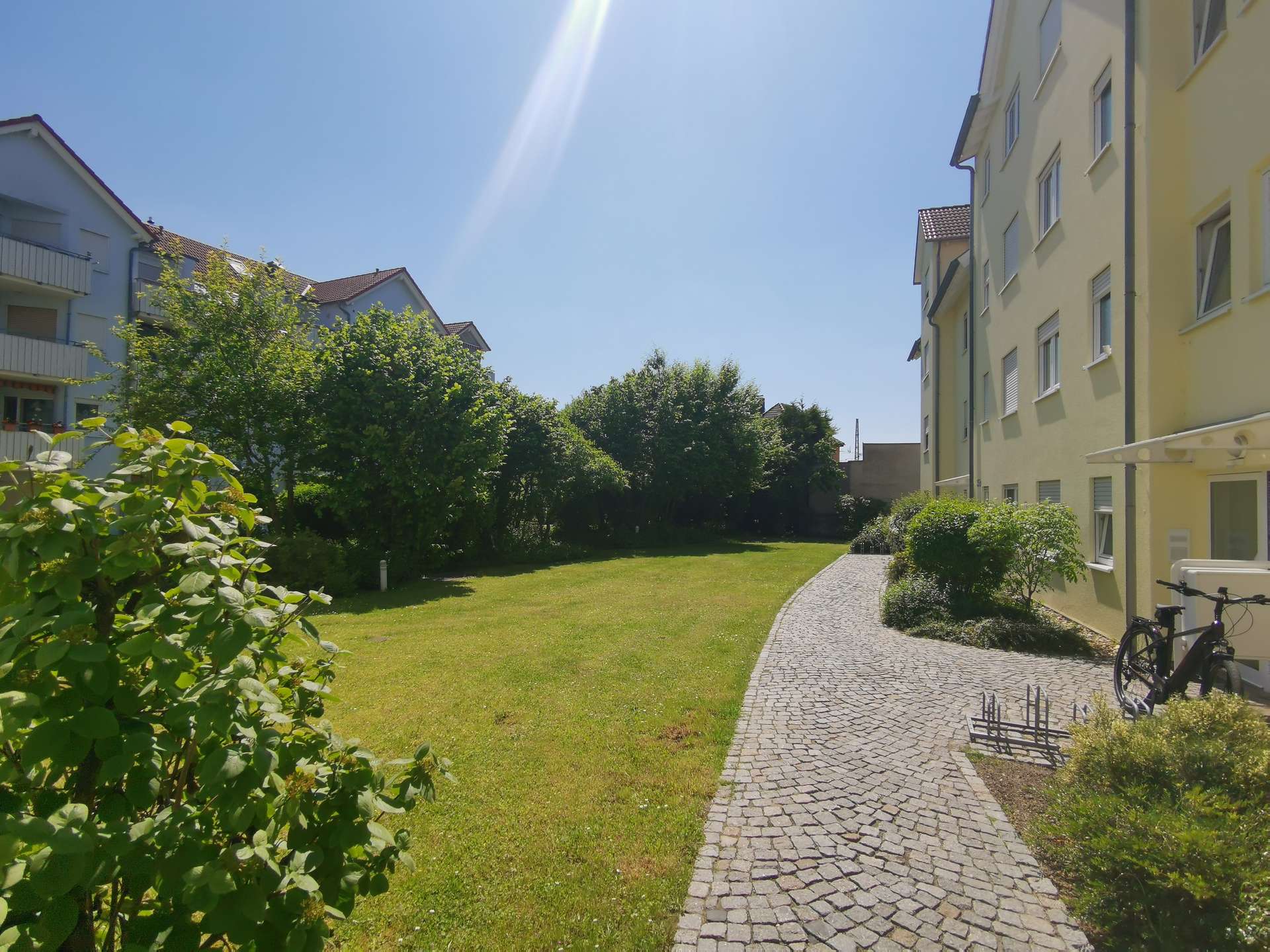 Begrünter Innenhof