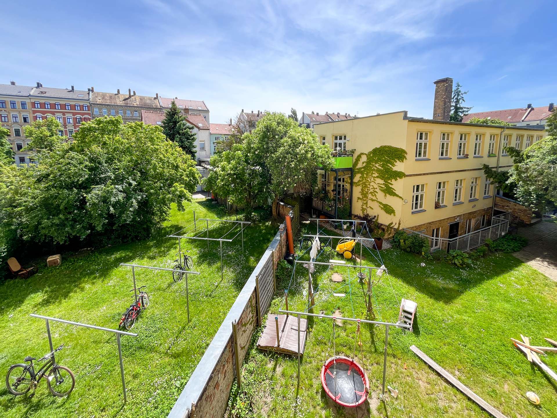 Blick vom Balkon
