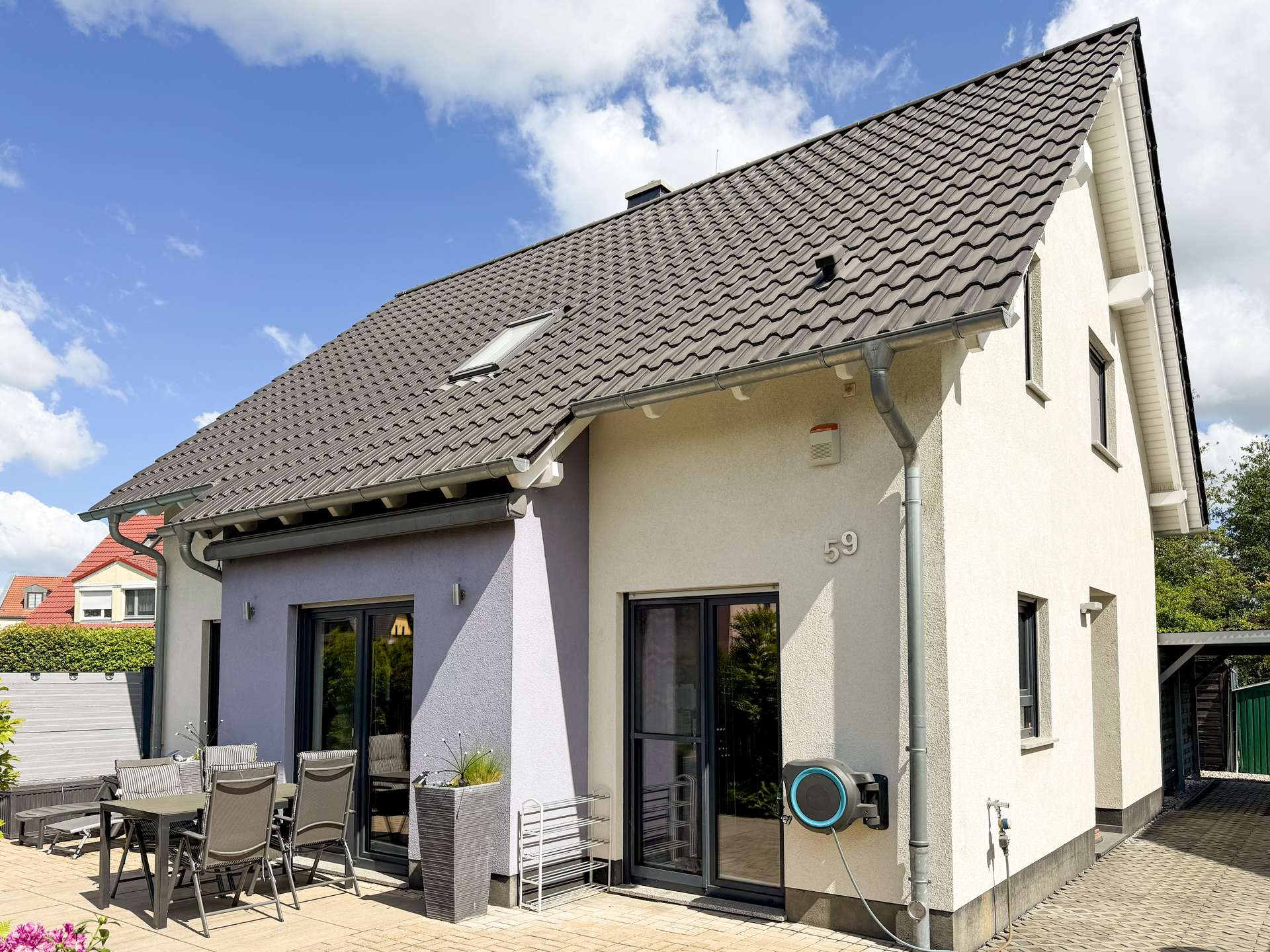 Blick auf das Haus