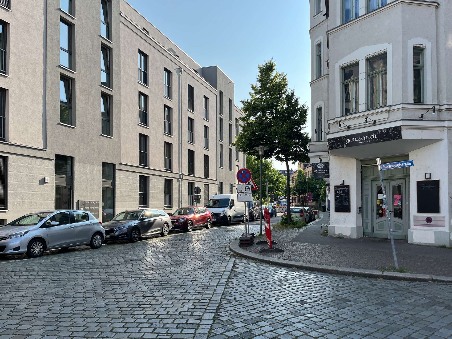 Blick zur Straße