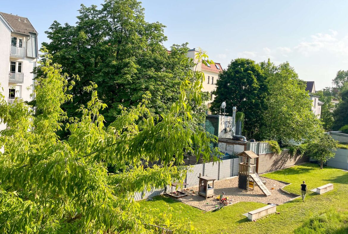 Blick vom Balkon