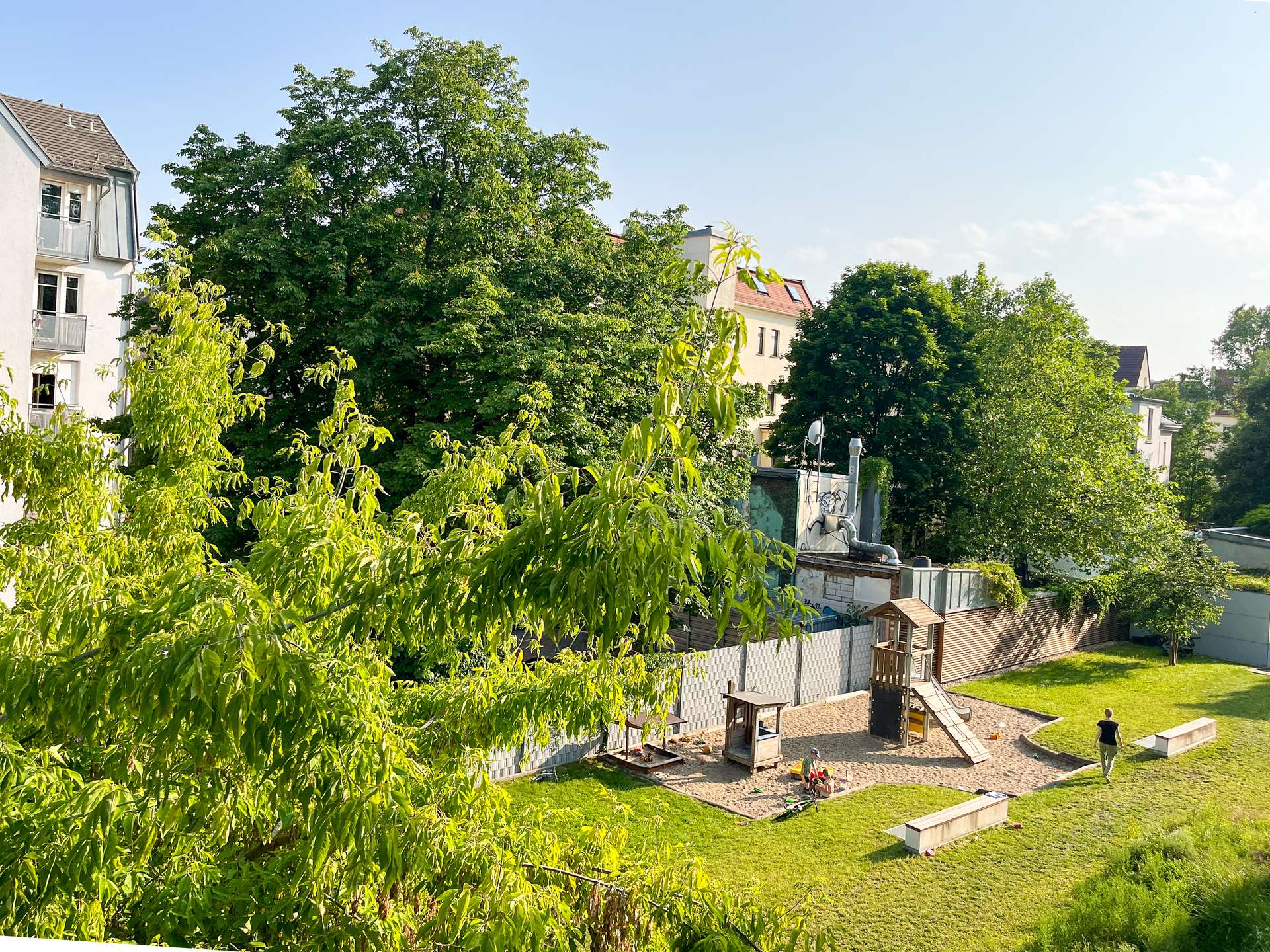 Blick vom Balkon