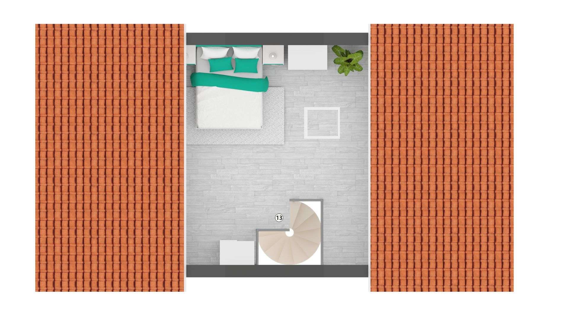 Grundriss WE13 DG