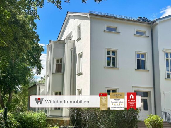 Seitenansicht der Villa
