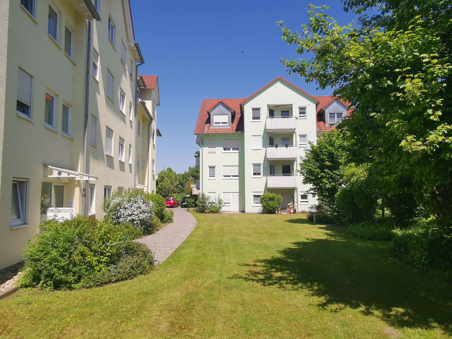 Begrünter Innenhof
