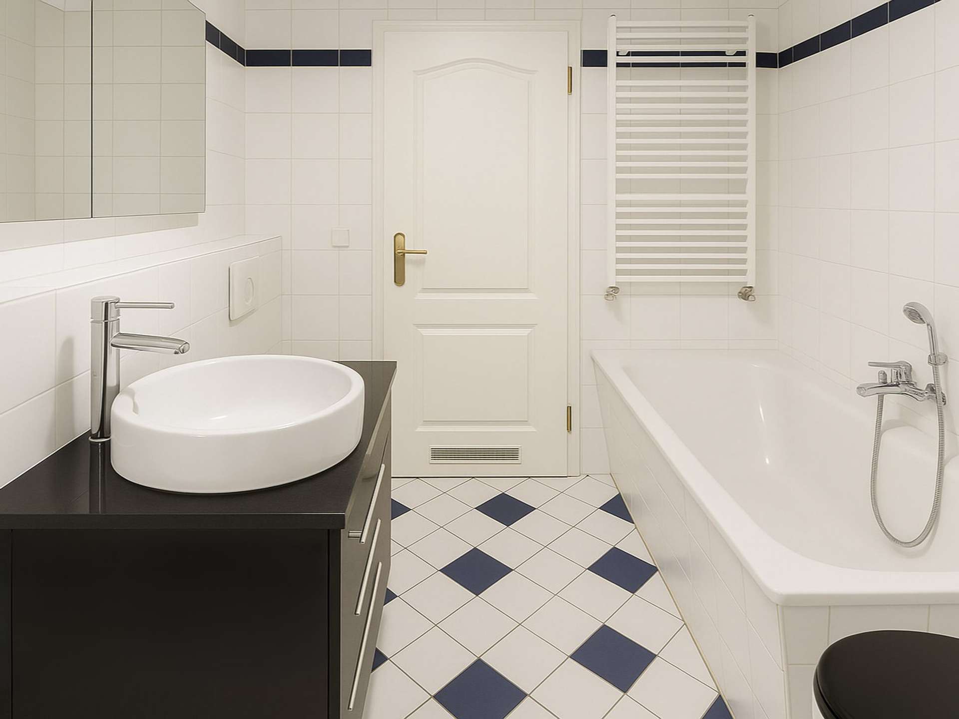 Badezimmer mit Wanne - Vor Vermietung