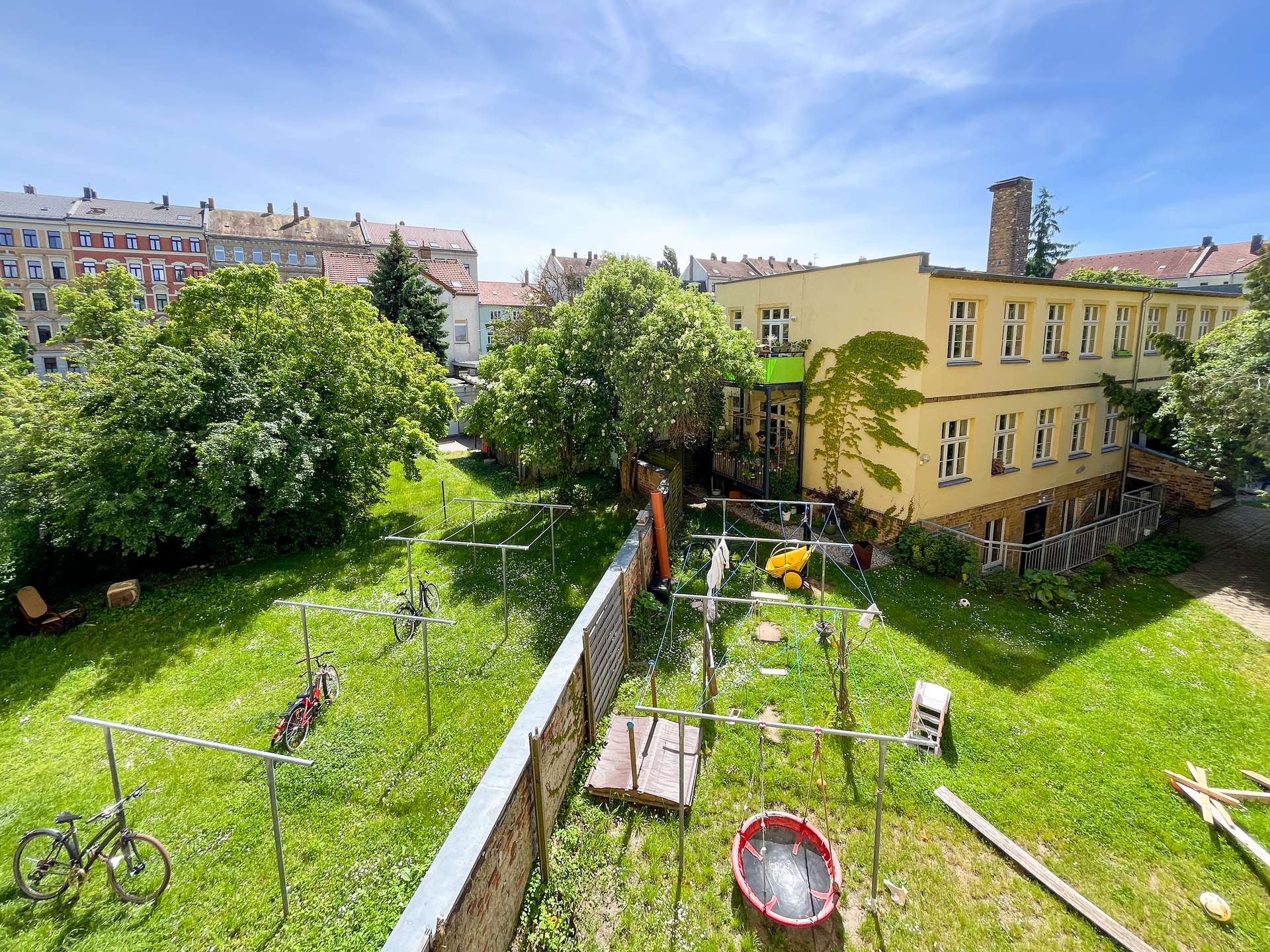 Blick vom Balkon