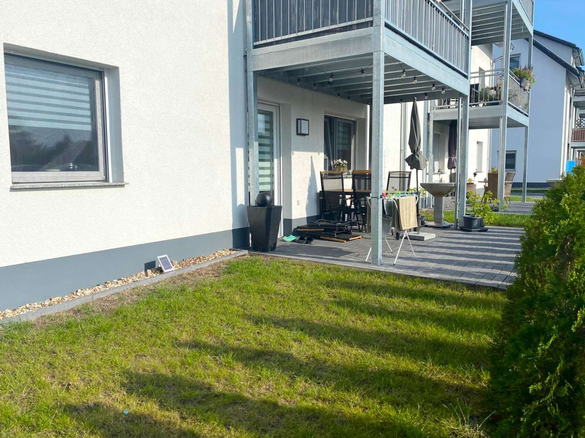 Blick in den Garten - Musterhaus