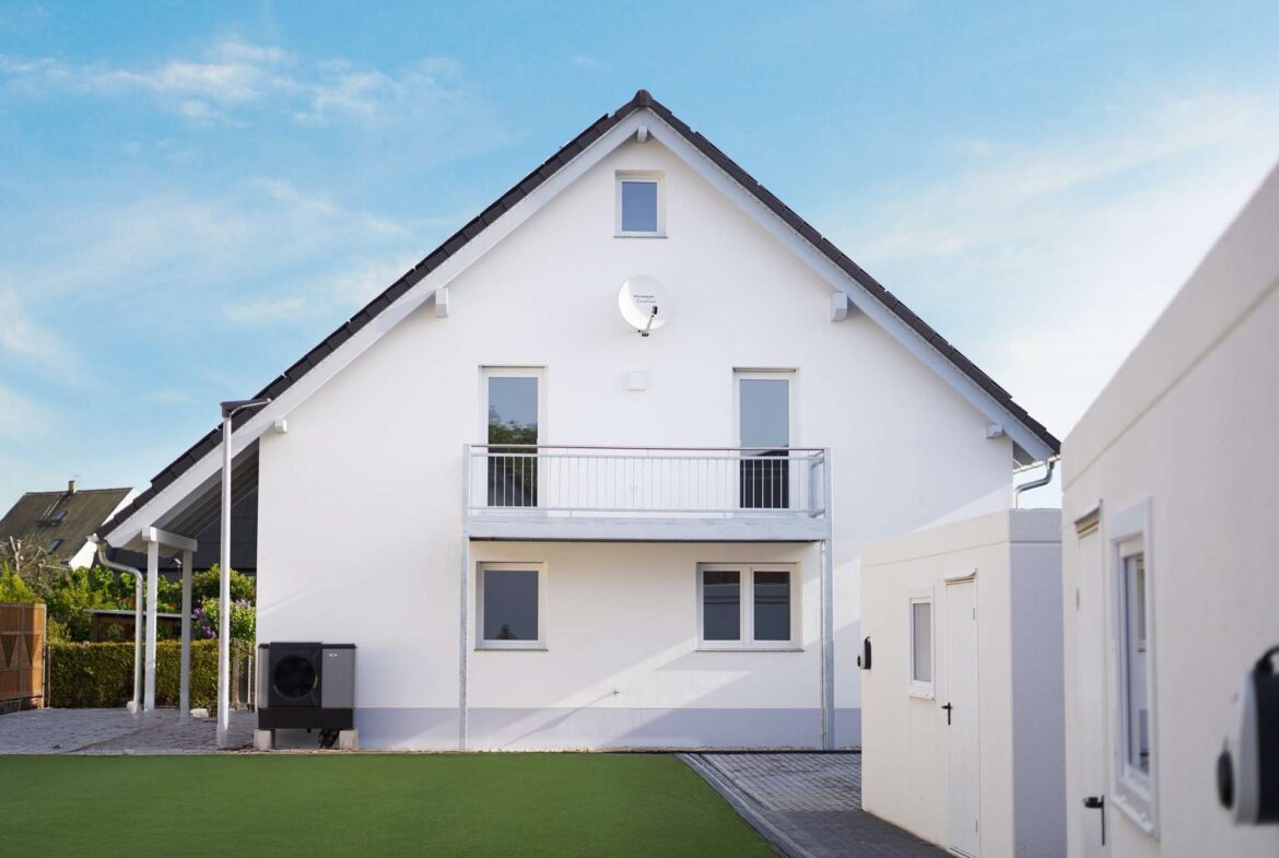 Hinteransicht - Musterhaus