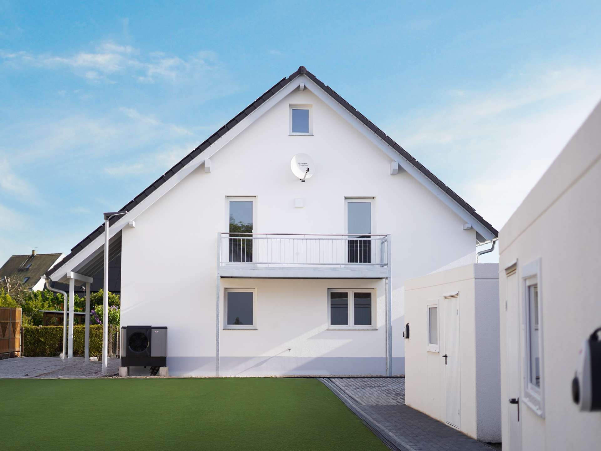 Hinteransicht - Musterhaus