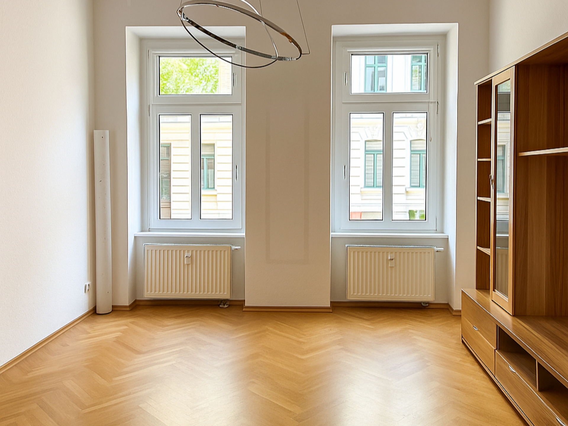 Wohnzimmer entmöbliert