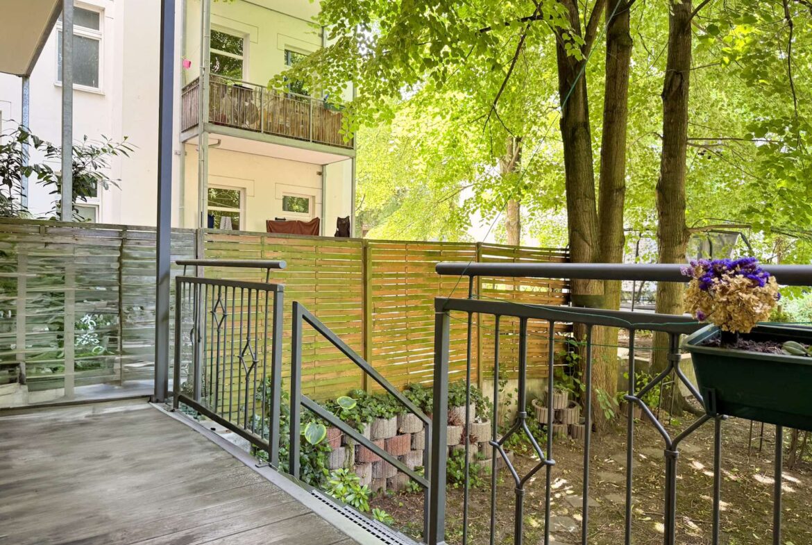 Balkon mit Gartenzugang