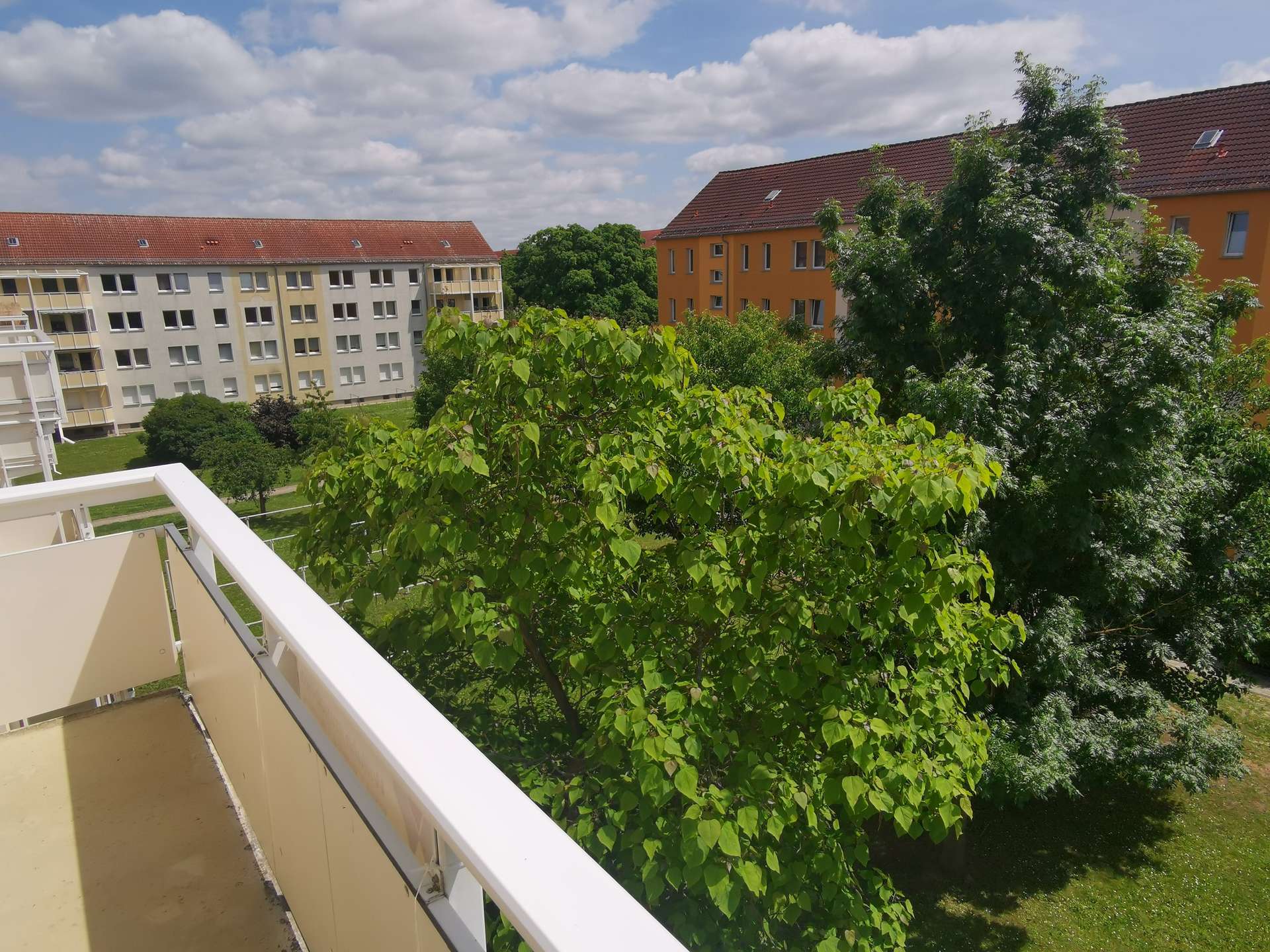 Blick vom Balkon