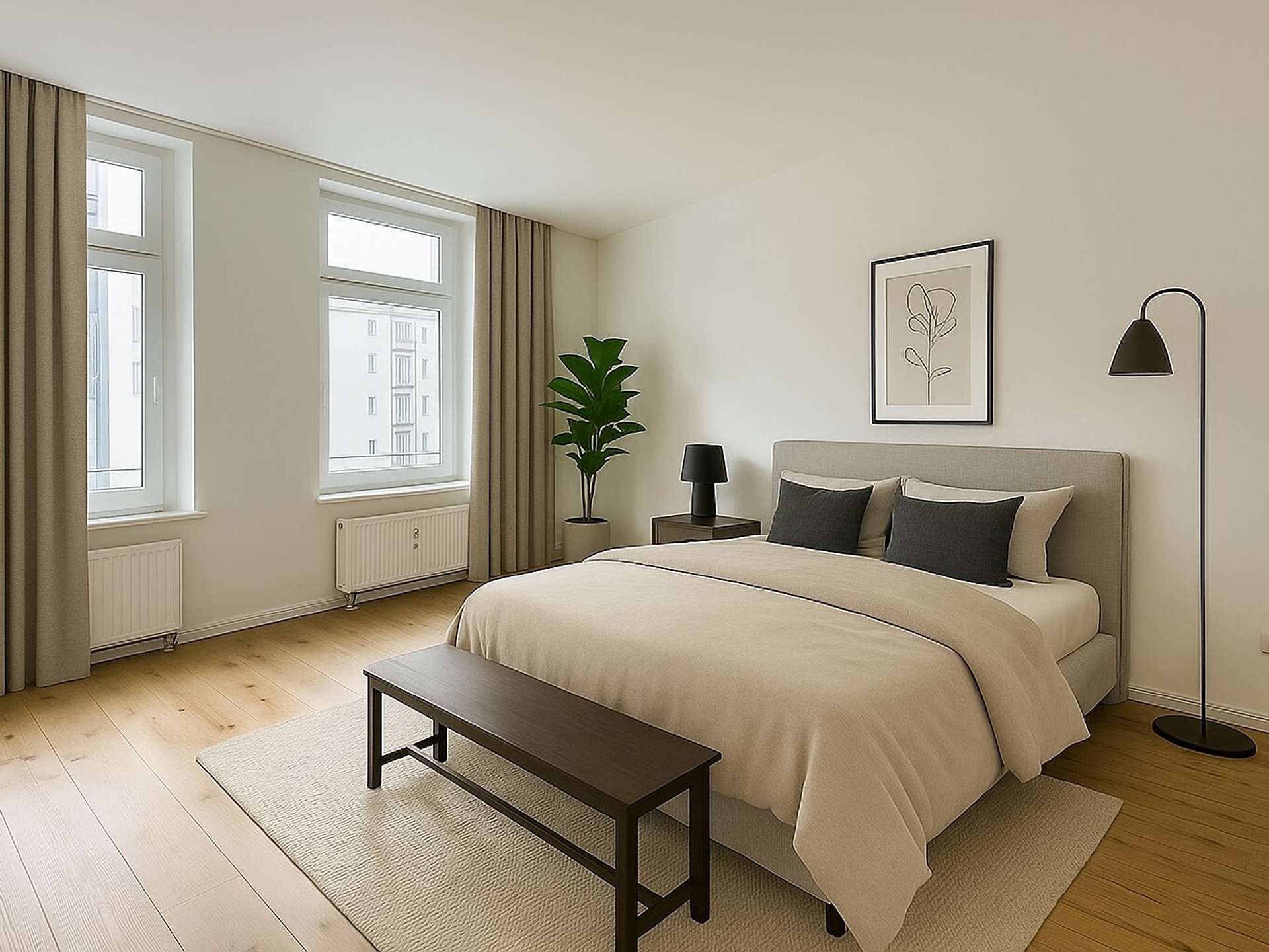 Einrichtungsbeispiel Schlafzimmer