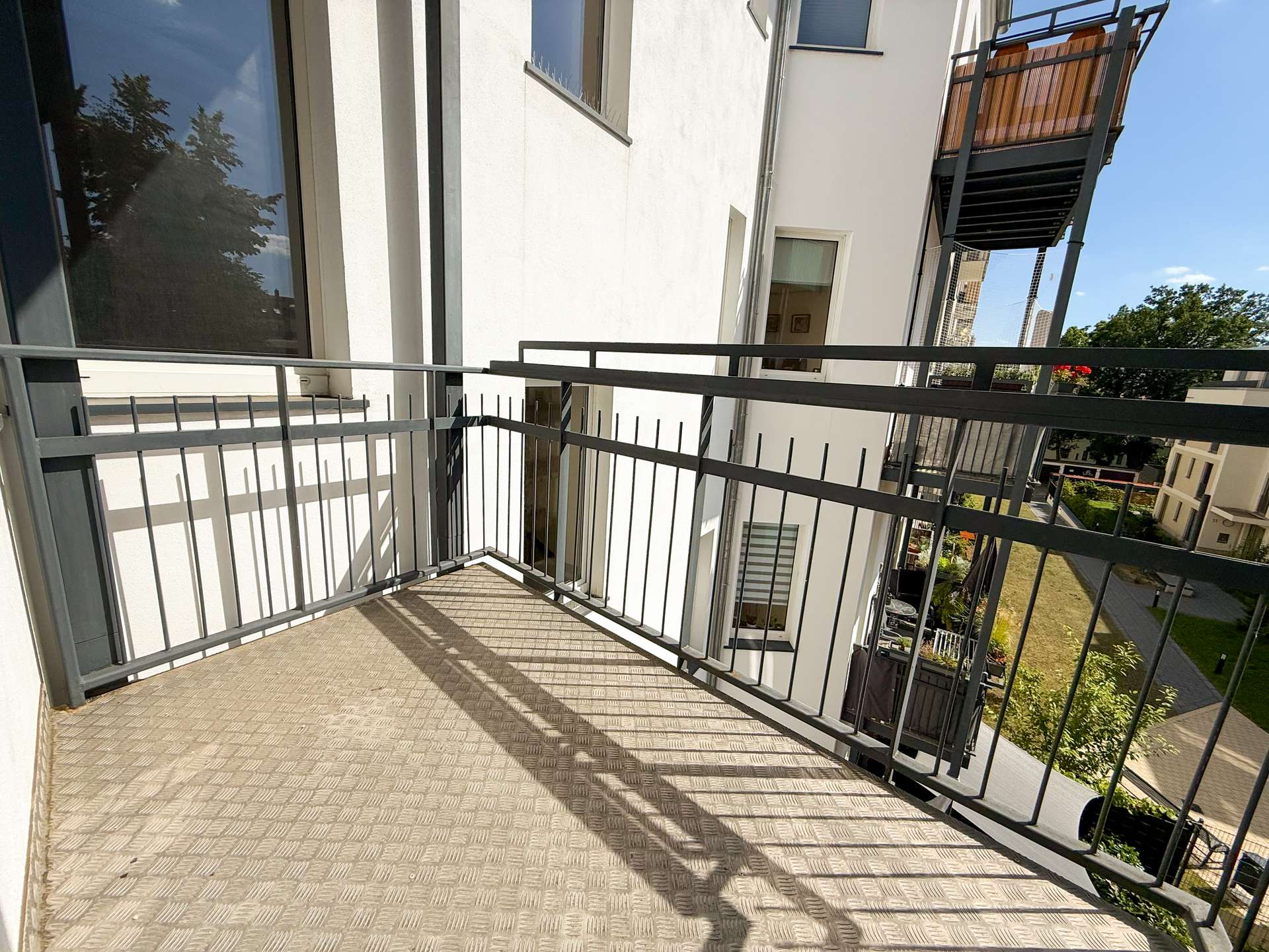 sonniger Balkon