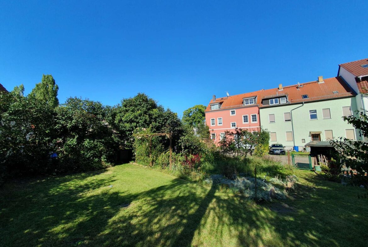 Rückansicht mit Garten