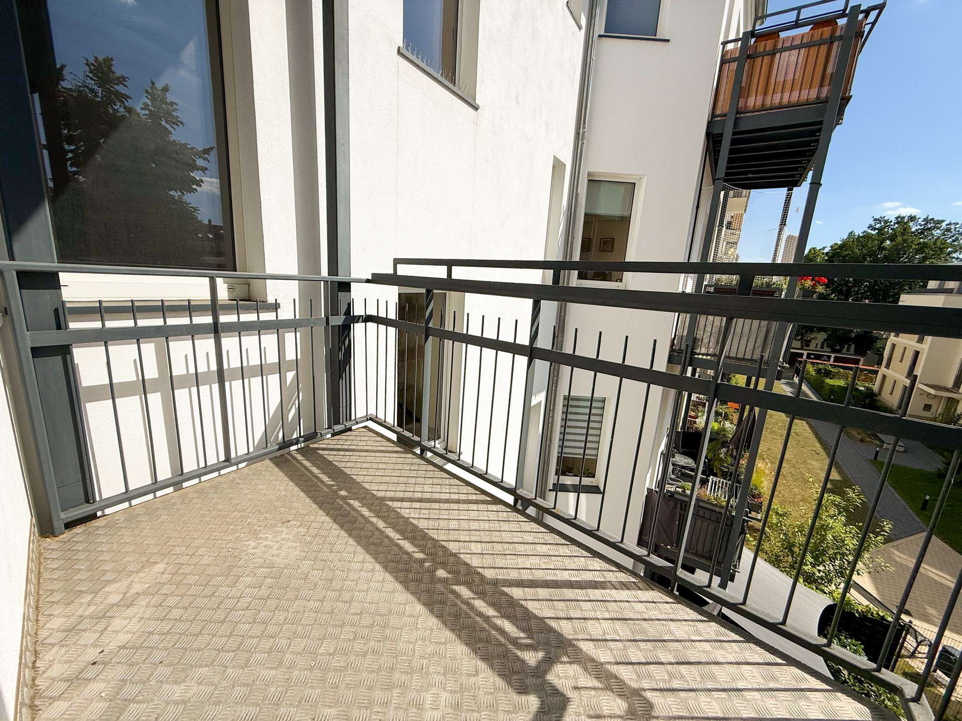 sonniger Balkon