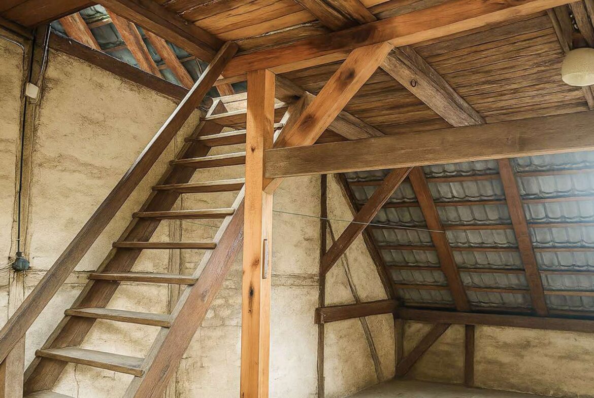 Treppe zum Dachspitz