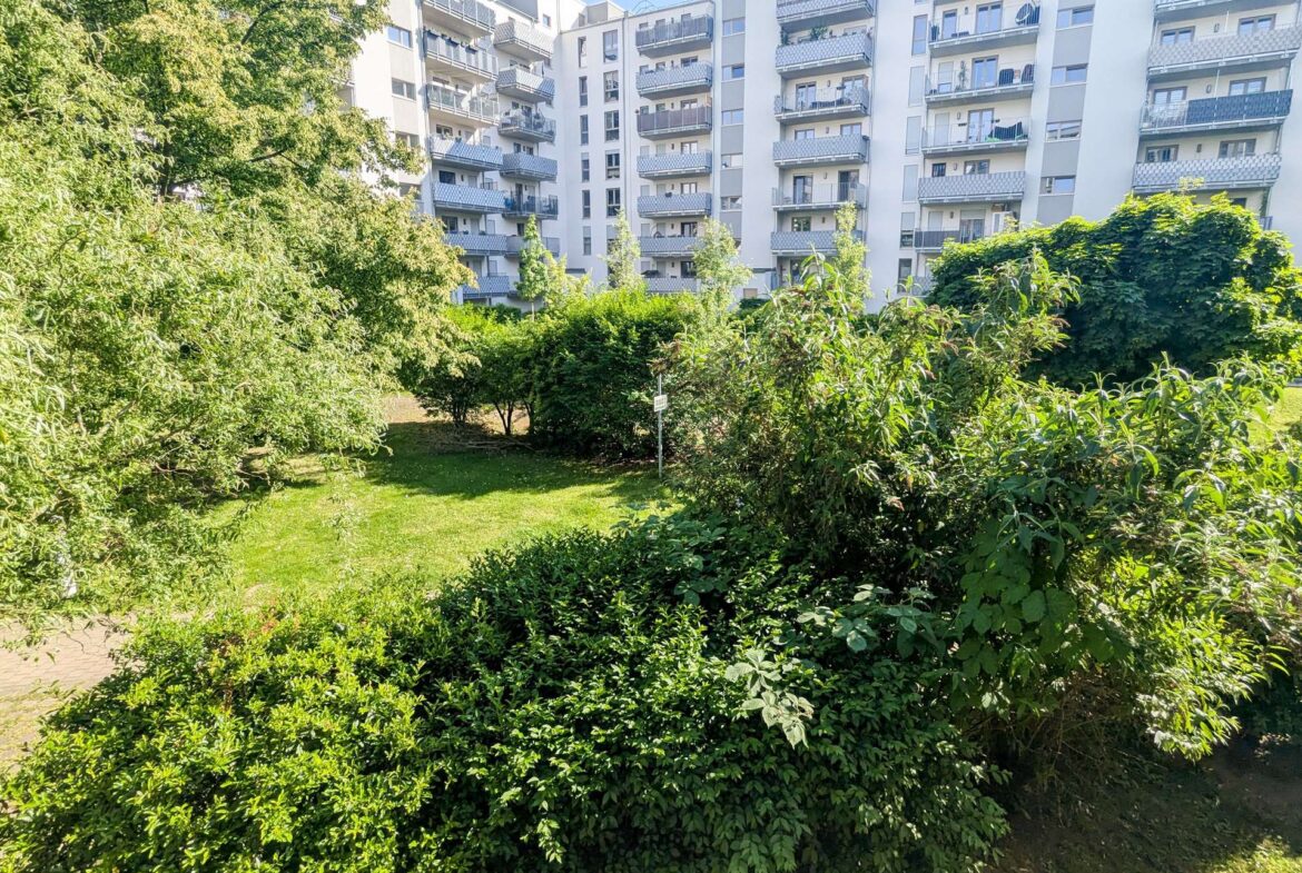 Blick vom Balkon