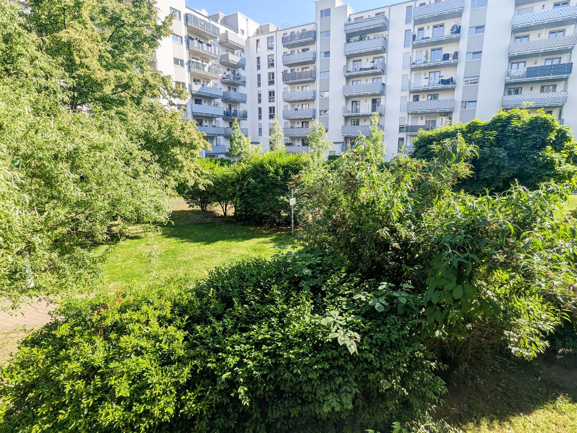 Blick vom Balkon
