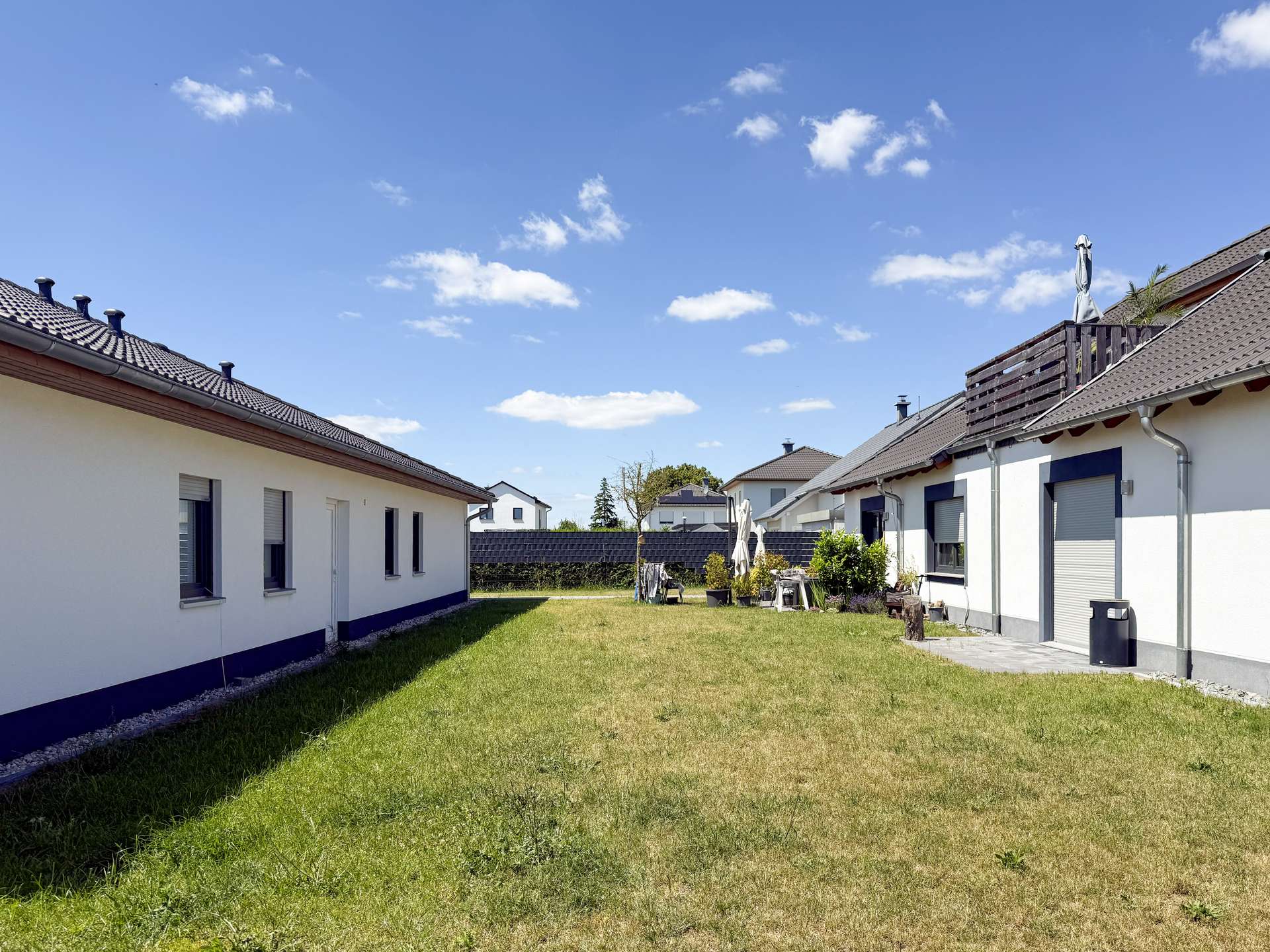 Innenhof und Gartenbereich