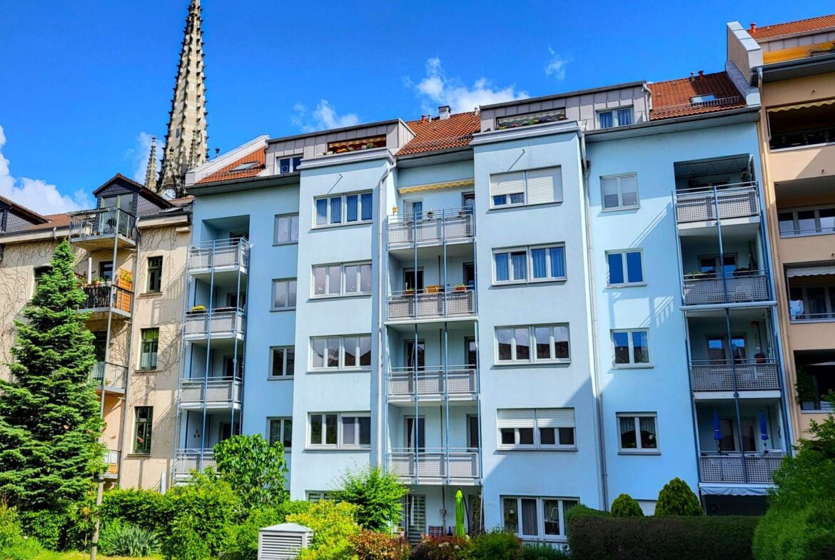 Blick aufs Haus