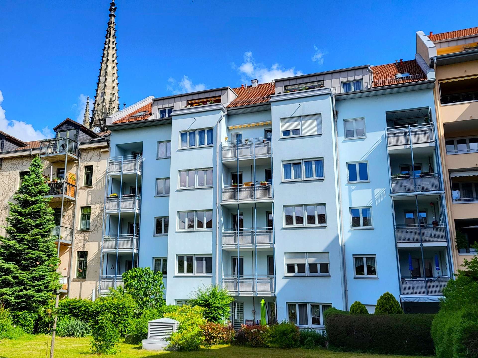 Blick aufs Haus