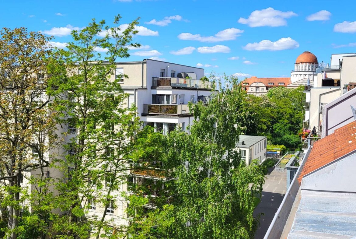 Ausblick vom Balkon
