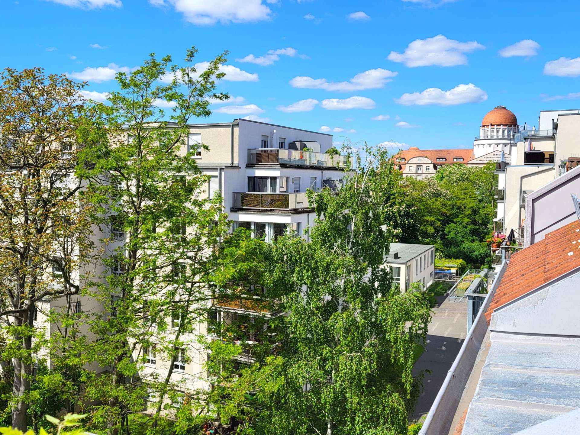 Ausblick vom Balkon