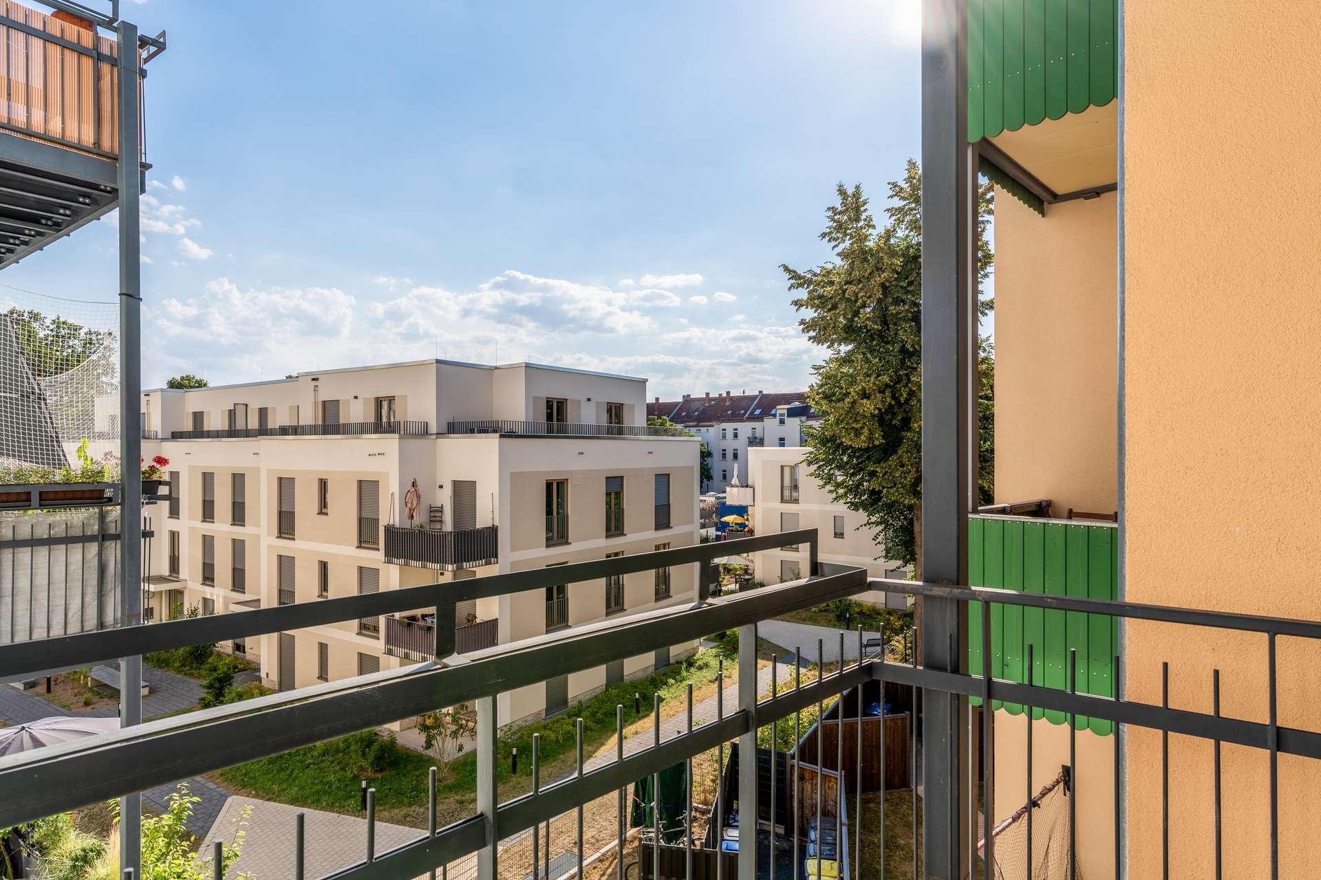 sonniger Balkon
