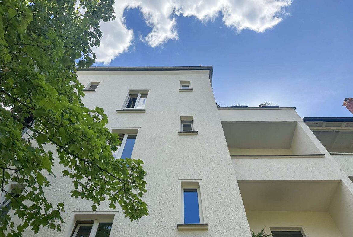 Hinteransicht des Hauses
