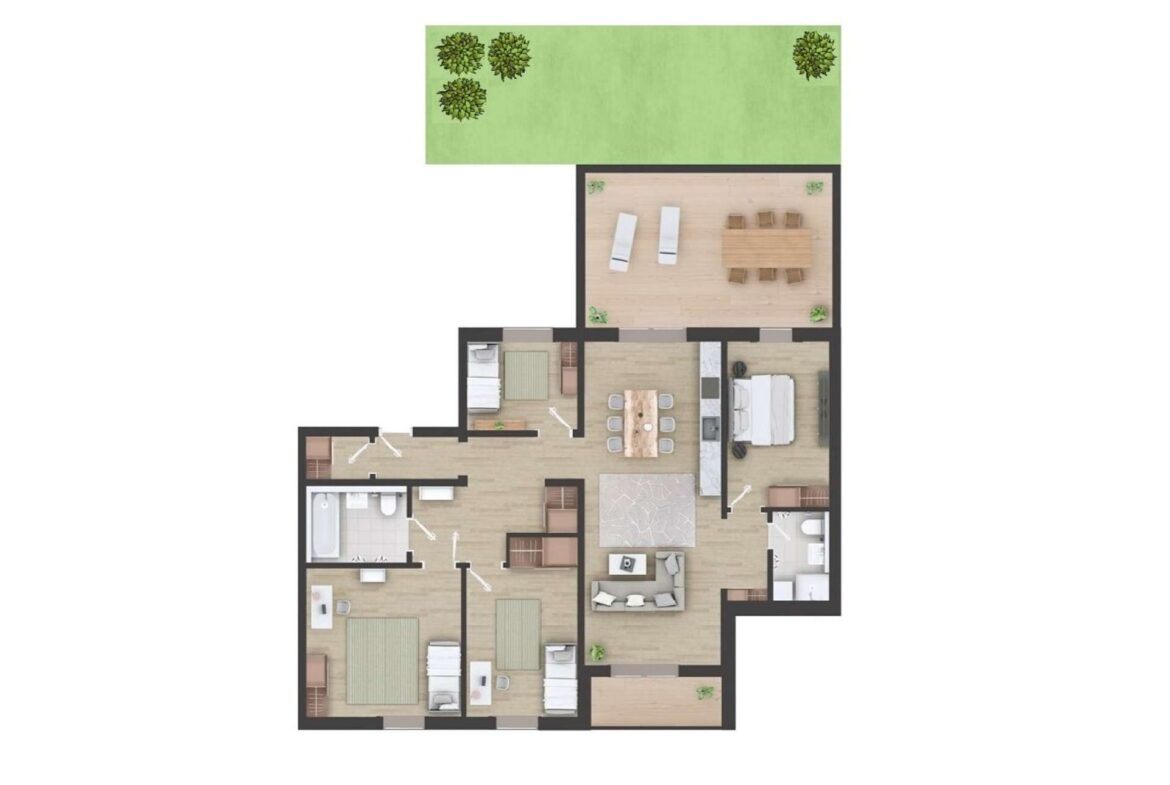 Grundriss - ca. 147 qm Wfl.