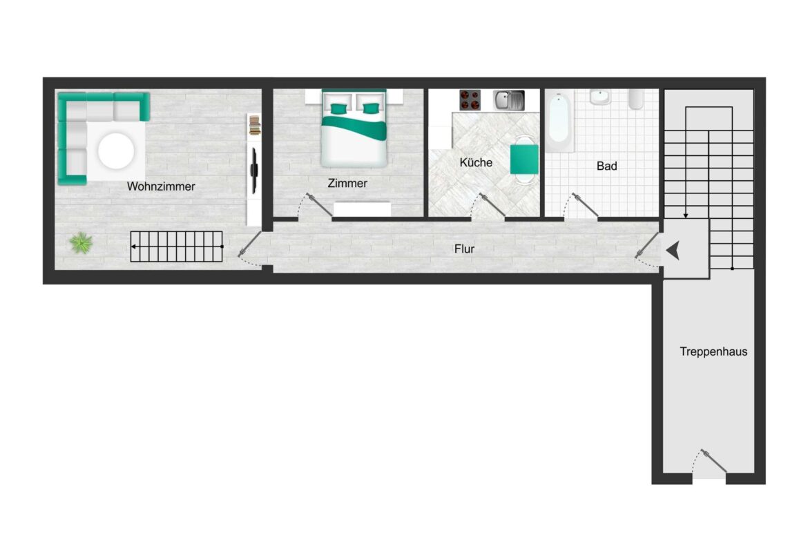 Grundriss WE03 unten