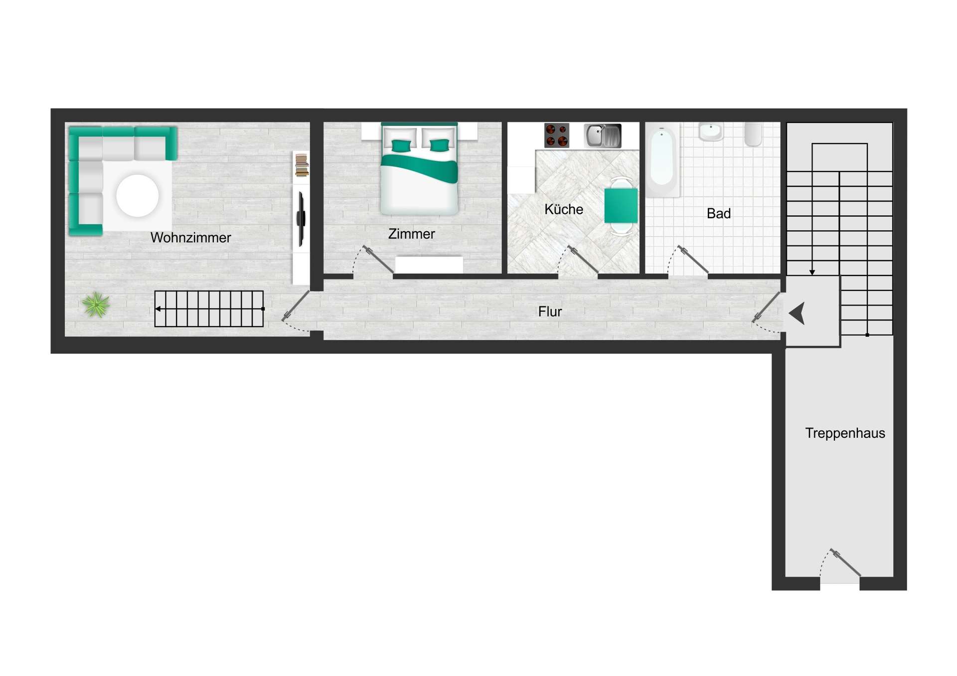 Grundriss WE03 unten