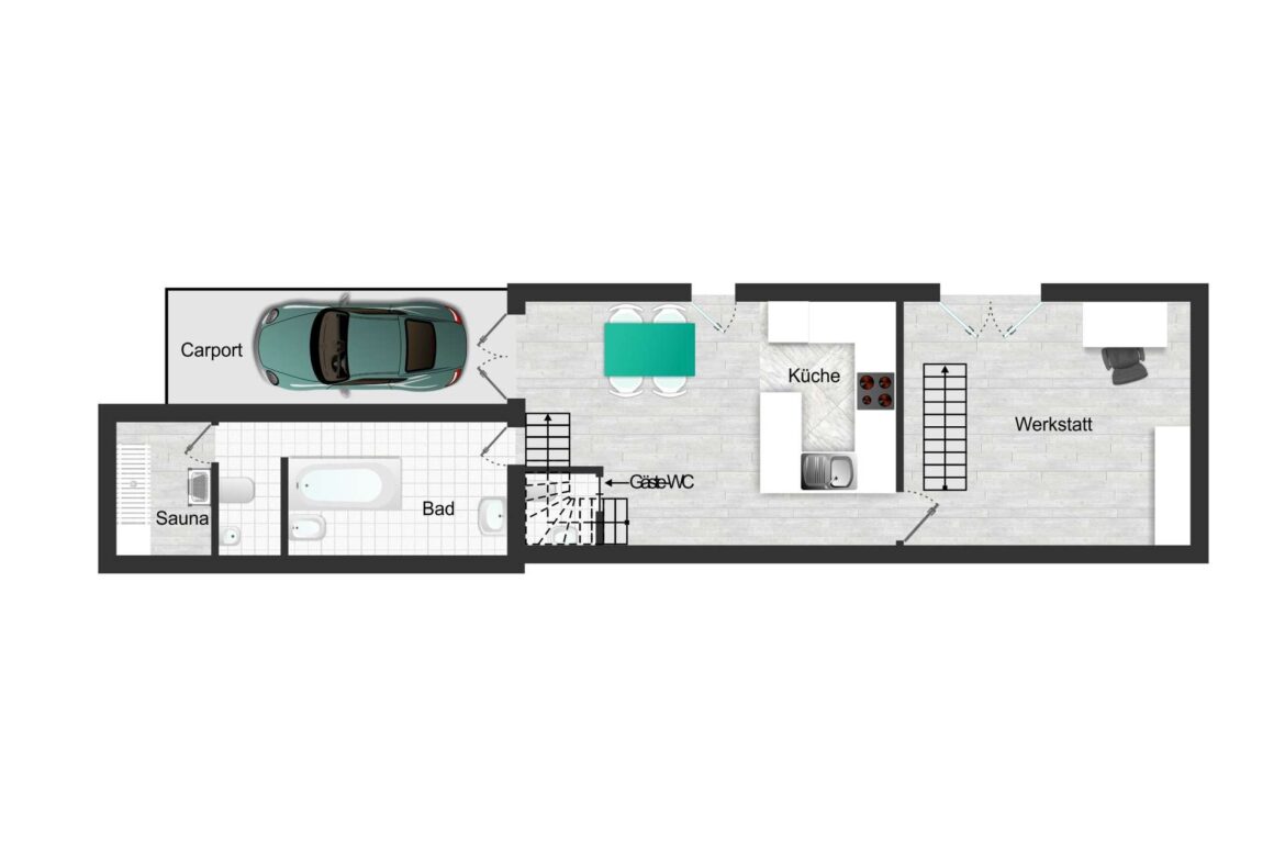 Grundriss EFH unten
