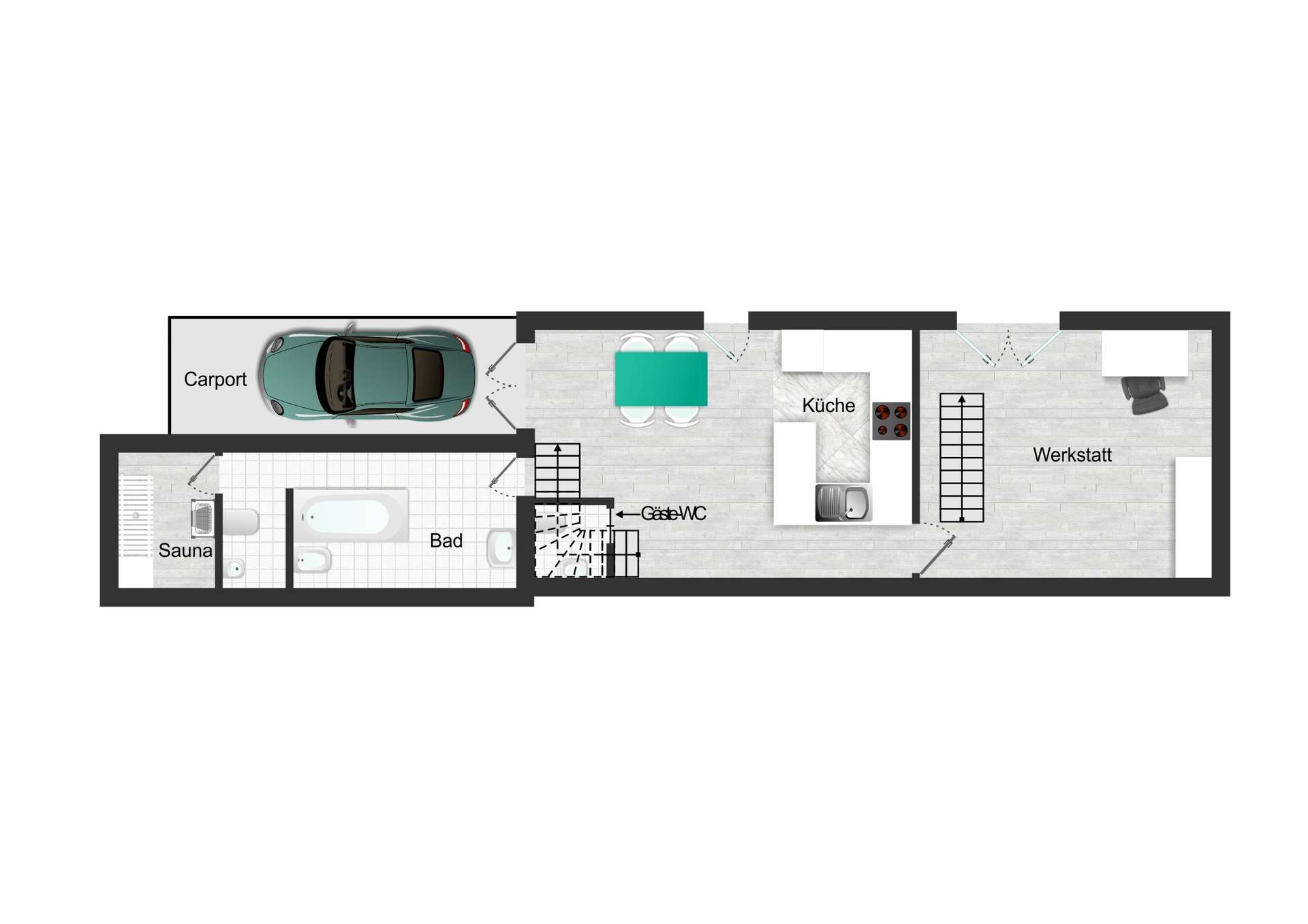 Grundriss EFH unten
