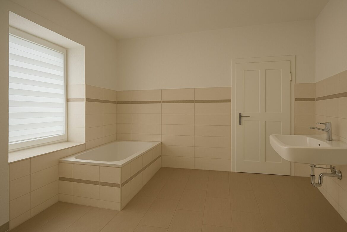 Tageslichtbad mit Badewanne